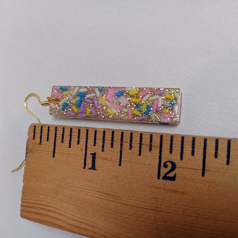 Colorful Sprinkle Earrings - Picture 5 of 5